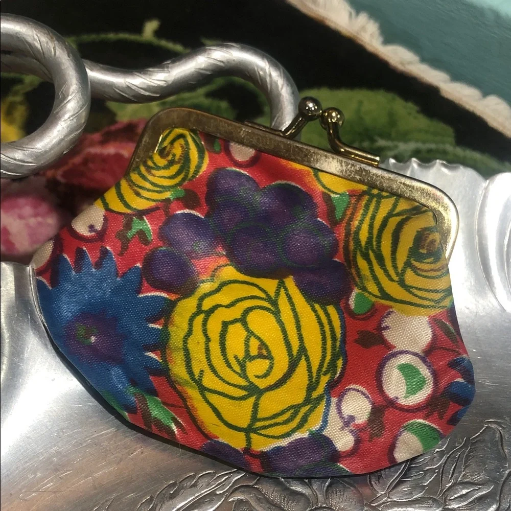 💙Vintage Floral Print Women's Coin Purse
